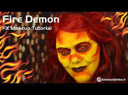 fire demon makeup tutorial fx makeup