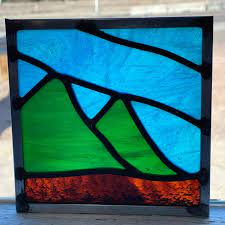 Leaded Stained Glass Work Virgin