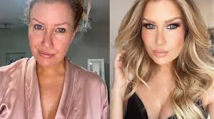 0 100 glam makeup transformation over