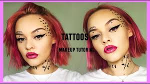face tattoos makeup tutorial lucy