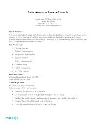 Unique Sample Resume For Sales Associate And Department Store Sales