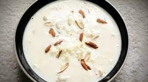 rice kheer pudding with condensed milk