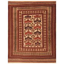 afghan hand woven soumak wool rug 6 8