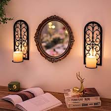 Sziqiqi Metal Candle Sconces Hanging