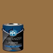 Permanizer 1 Gal Ppg1087 7 Chewy Caramel Flat Exterior Paint