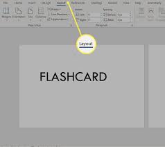 how to make flashcards on word