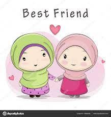 best friend of two cute muslim s