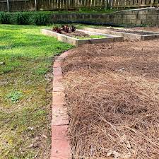 how to lay brick garden edging