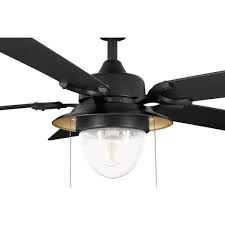 led outdoor textured black ceiling fan