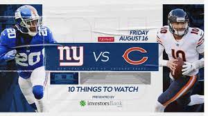 Giants vs. Bears: 10 Things to Watch