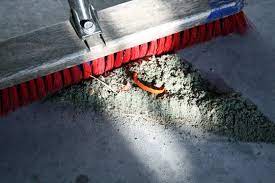 Dusty Concrete Driveway Or Garage Floor