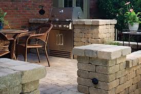 concrete block outdoor kitchen design