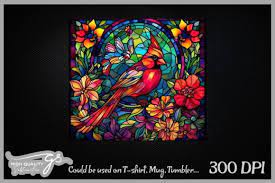 Cardinal Stained Glass Background