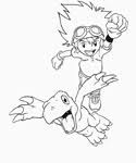 They are printable digimon coloring pages for kids. Digimon Coloring Pages