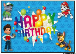 birthday pack paw patrol banner and
