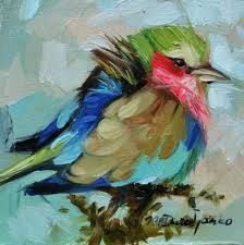 Oil Painting Inspiration Bird Art