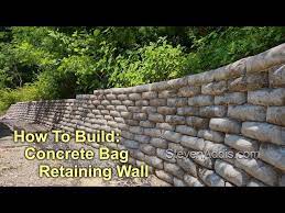 Concrete Bag Retaining Wall How I