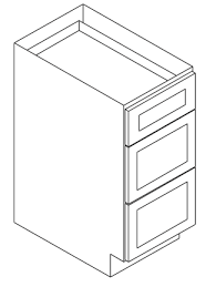 drawer pack base cabinet kw db30 3