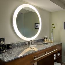 Trinity Luxury Round Mirror With Lights Commercial Grade