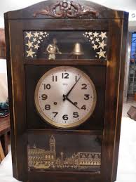 antique pendulum wall clock odo brand
