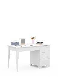 This design will give a huge worktop and lots of space for storage. Desk 120 Right Simple White Meblik