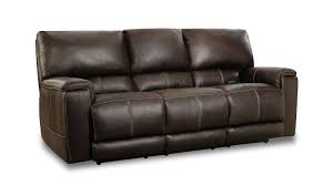 milan power reclining sofa brown