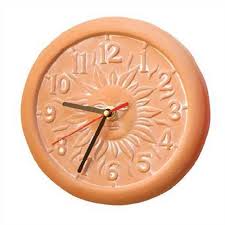 Terracotta Garden Clock Free Uk Delivery