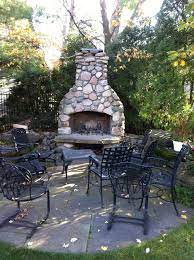 Outdoor Fireplace Traditional Patio