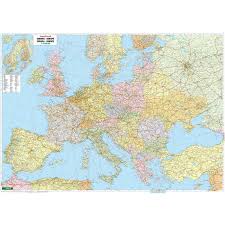 Karte von regionen in europa. Freytag Berndt Kontinent Karte Europa Politisch Mit Metallleisten