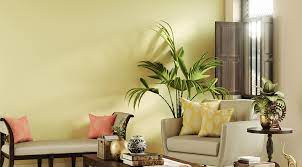 Simple Pale Yellow Living Room