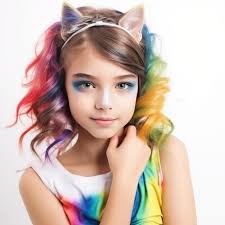 enchanting kid rainbow strands