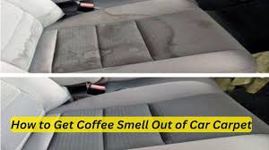 get coffee smell out of car carpet