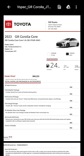 ridiculous markups on toyota gr corolla