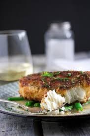 pan fried halibut with panko crust and