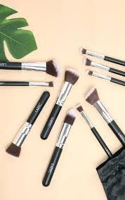 10 piece kabuki makeup brush set