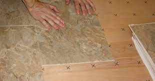 tile onto wood plywood or chipboard