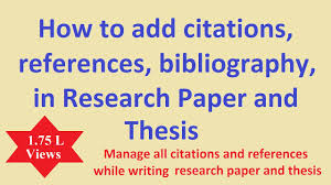 references in research paper thesis