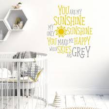 You Are My Sunshine Wall Sticker Quote