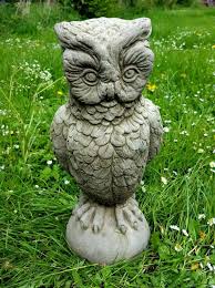 Owl On Ball Statue Highly Detailed