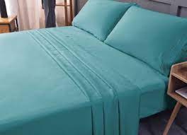 Cotton Teal Colored Bed Sheets