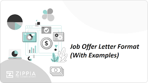 job offer letter format with exles