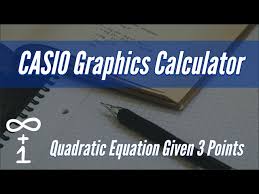 Forming A Quadratic Equation Given 3