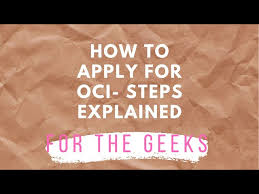 how to apply for oci in australia you