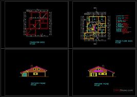 wooden house 143 msq autocad file free