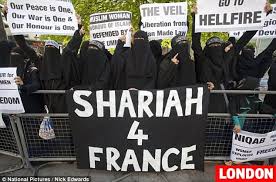 Image result for images muslims demonstrating in france
