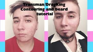 transman drag king contouring and beard