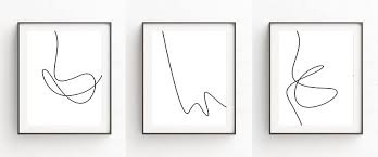 minimalist line art prints are a simple
