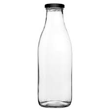 personalised glass milk bottle 100cl