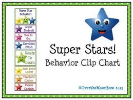 Super Stars Behavior Clip Chart School Ideas Stars