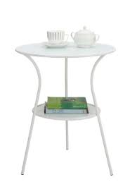 Guste Glass Side Table White Lazada Ph